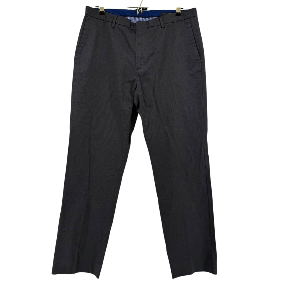 Banana Republic Non Iron Modern‎ Slim Fit Men's Pants 35x31 Charcoal Gray Cotton
